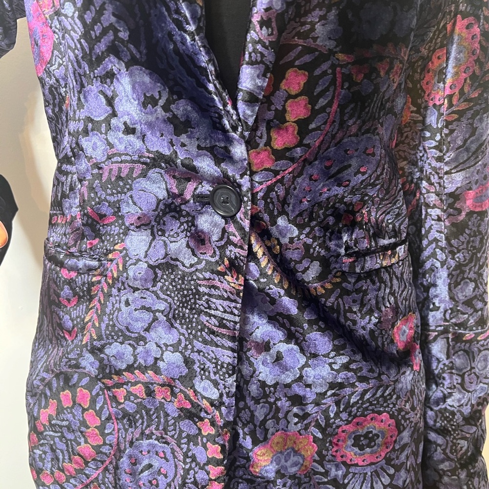 ✨💜 Early Ann Taylor LOFT Velvet Blazer • 1996 Vintage  Rare Statement Piece 💜✨ - Picture 5 of 5